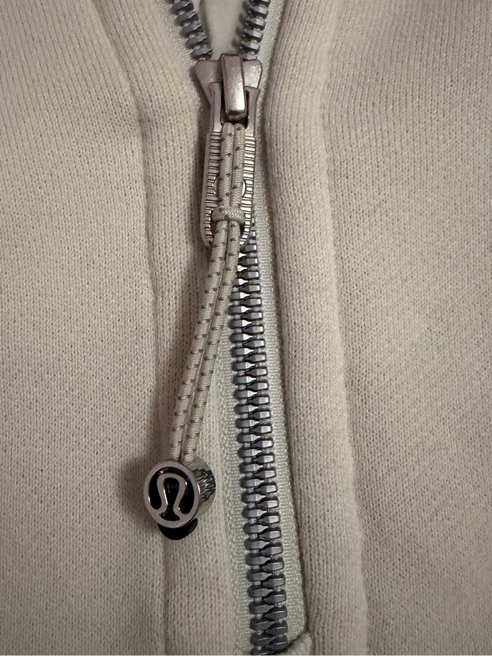 NWOT lululemon cream half zip scuba hoodie - Picture 5 of 6